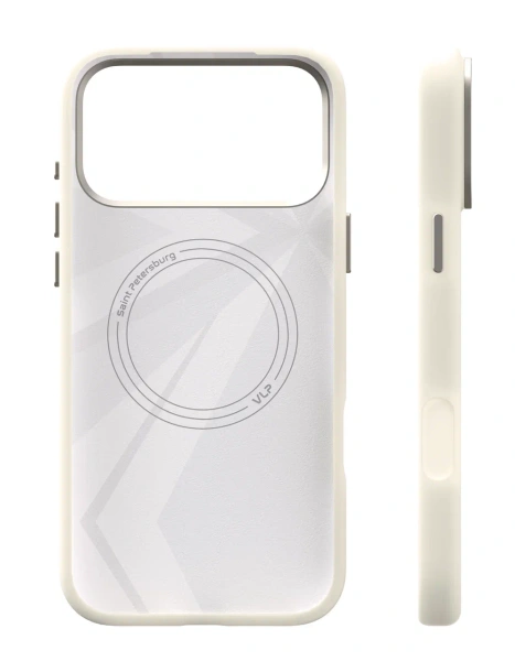 Чехол защитный VLP Aster Pro Case с MagSafe для iPhone 17 Pro Max, белый